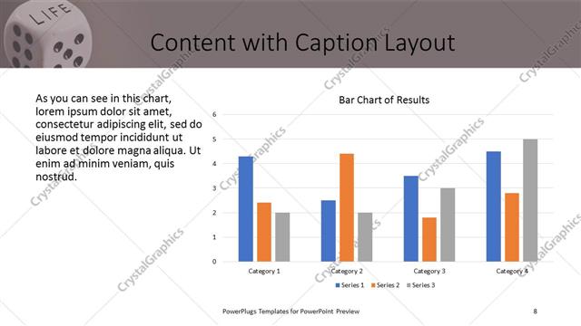 Content with Caption presentation slide layout