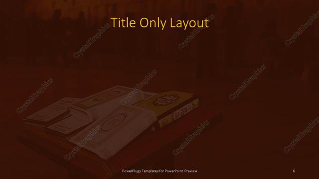 Title Only presentation slide layout
