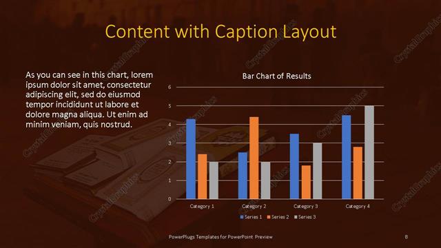 Content with Caption presentation slide layout