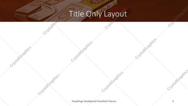 Title Only presentation slide layout