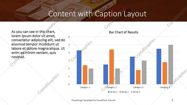 Content with Caption presentation slide layout
