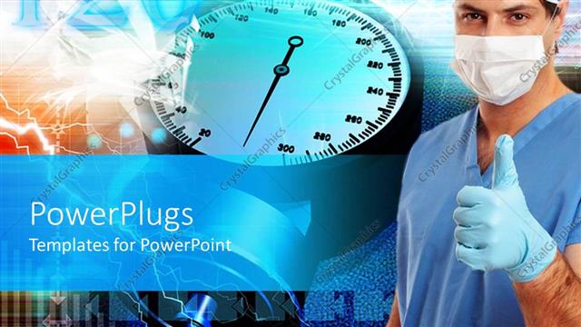  Presentation with related - A beautiful depiction  of a nurse with health related material