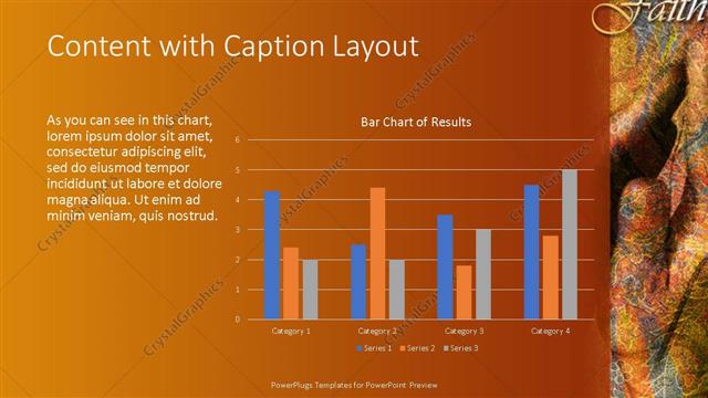 Content with Caption presentation slide layout