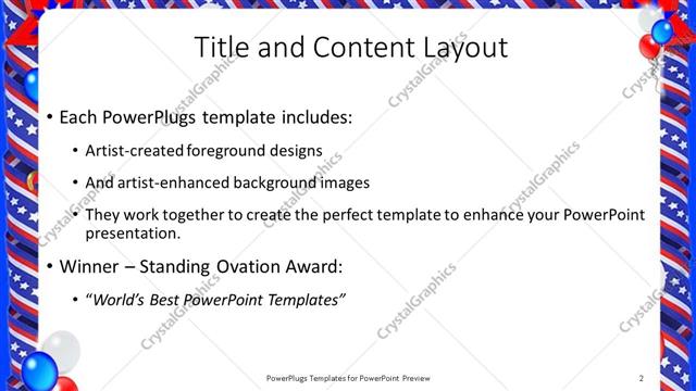 Title and Content presentation slide layout