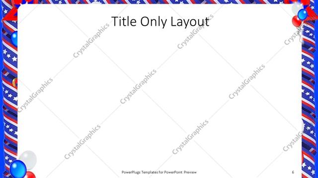 Title Only presentation slide layout