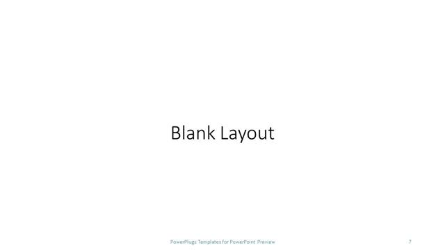 Blank presentation slide layout