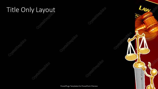 Title Only presentation slide layout