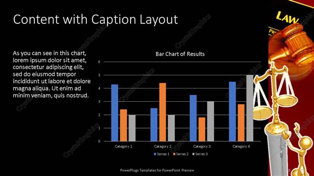 Content with Caption presentation slide layout