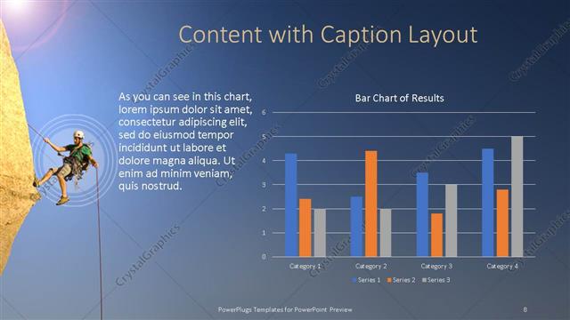 Content with Caption presentation slide layout