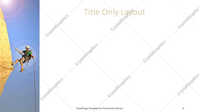 Title Only presentation slide layout