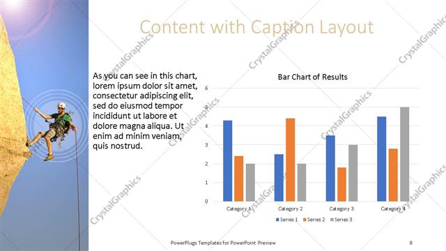 Content with Caption presentation slide layout