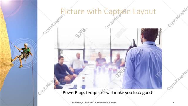 Picture with Caption presentation slide layout
