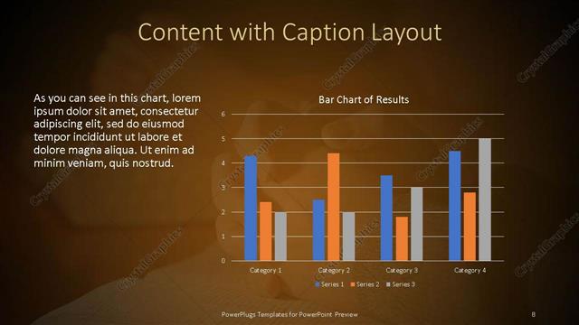 Content with Caption presentation slide layout