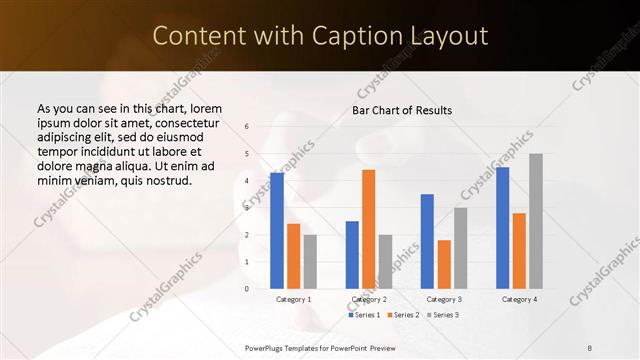 Content with Caption presentation slide layout