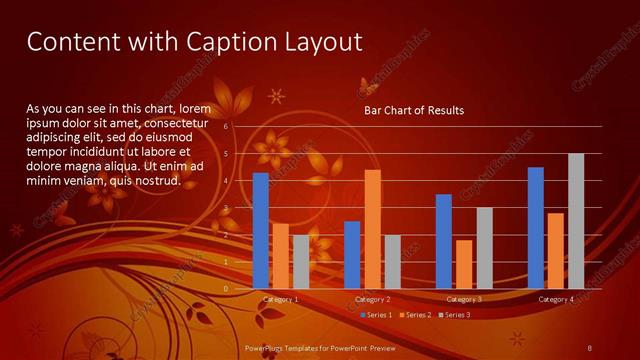 Content with Caption presentation slide layout