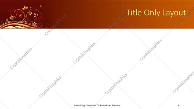Title Only presentation slide layout