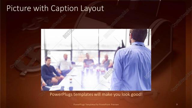 Picture with Caption presentation slide layout