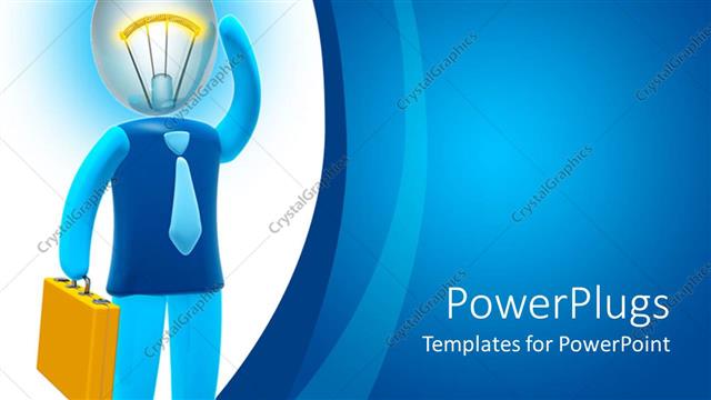  Presentation with mind - A beautiful depiction of a professional with ideas in his mind