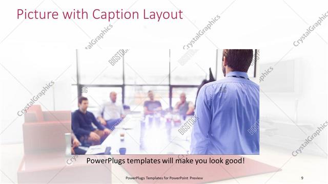 Picture with Caption presentation slide layout