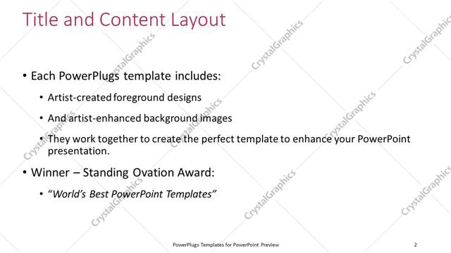 Title and Content presentation slide layout