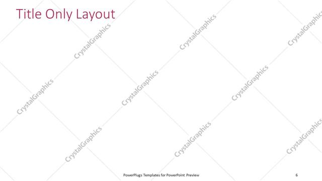 Title Only presentation slide layout