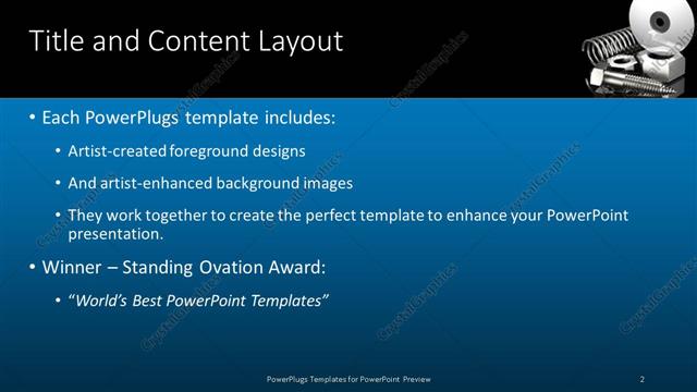 Title and Content presentation slide layout
