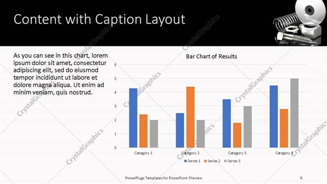 Content with Caption presentation slide layout