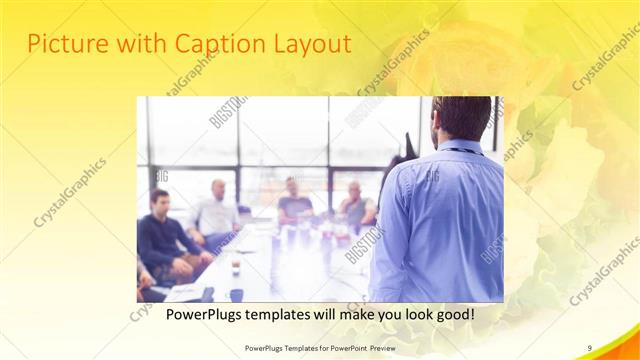 Picture with Caption presentation slide layout