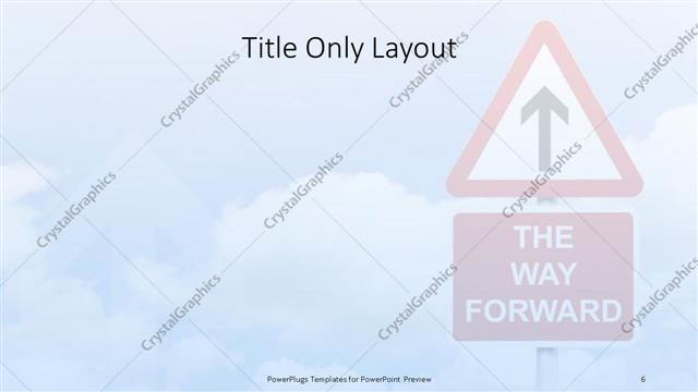 Title Only presentation slide layout