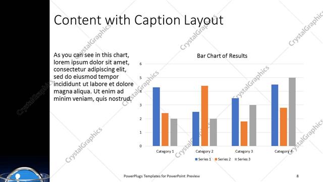 Content with Caption presentation slide layout