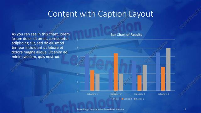 Content with Caption presentation slide layout