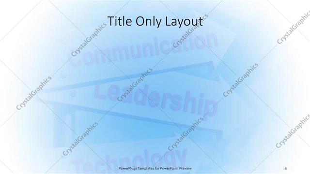 Title Only presentation slide layout