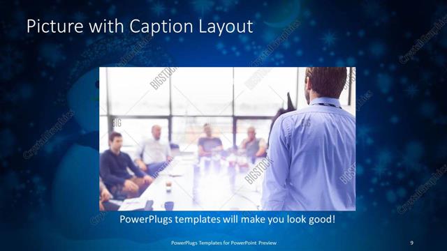 Picture with Caption presentation slide layout