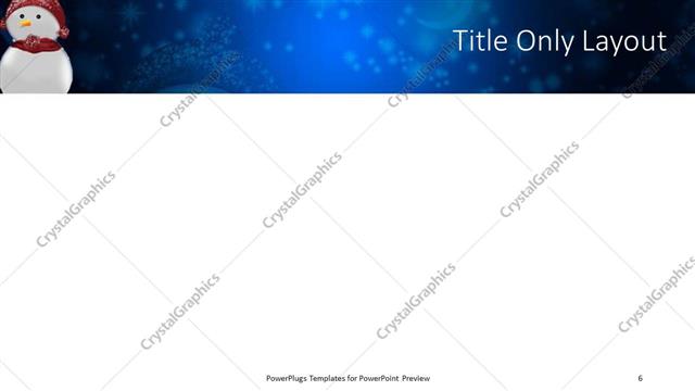Title Only presentation slide layout