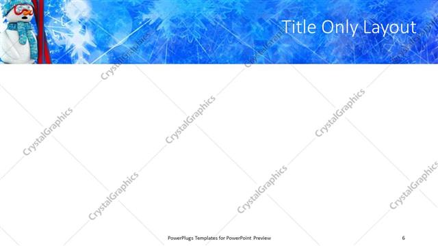 Title Only presentation slide layout