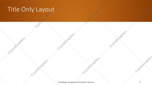 Title Only presentation slide layout