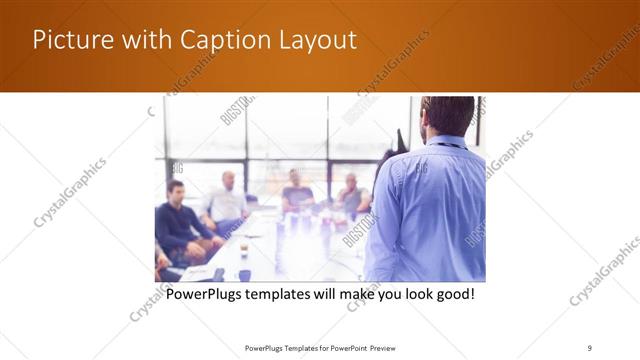 Picture with Caption presentation slide layout