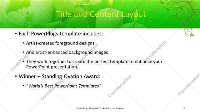 Title and Content presentation slide layout