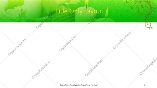 Title Only presentation slide layout