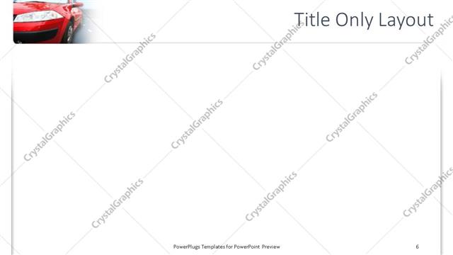 Title Only presentation slide layout