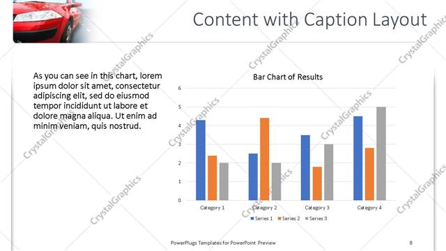 Content with Caption presentation slide layout