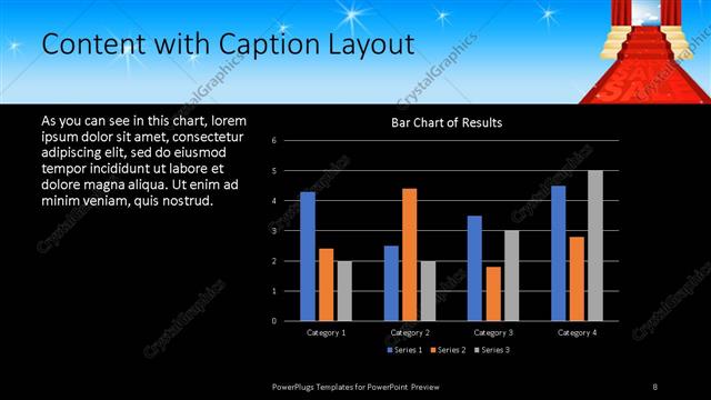 Content with Caption presentation slide layout