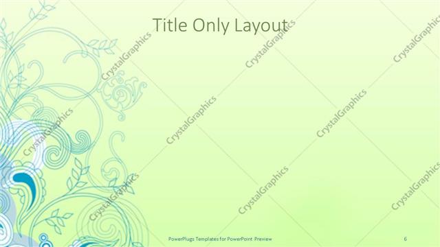 Title Only presentation slide layout
