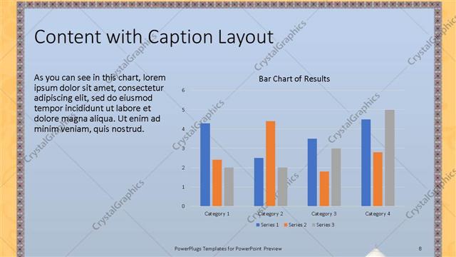 Content with Caption presentation slide layout