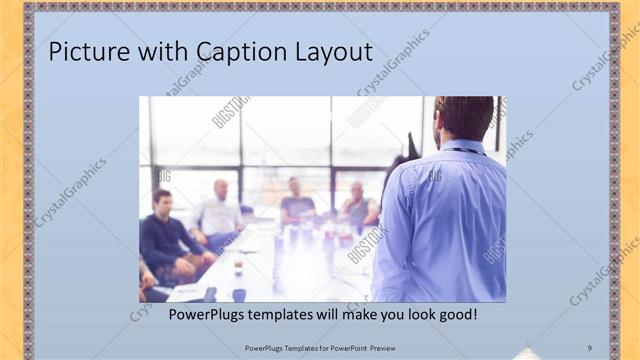 Picture with Caption presentation slide layout