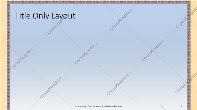 Title Only presentation slide layout