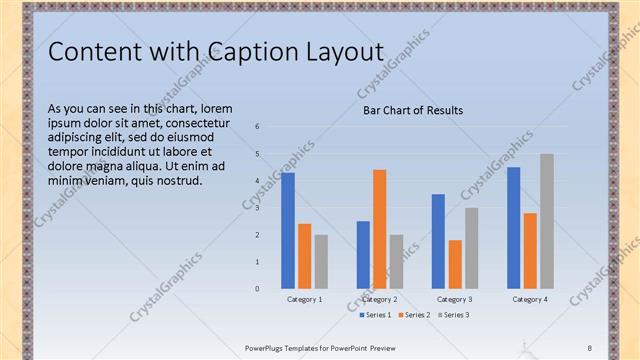 Content with Caption presentation slide layout