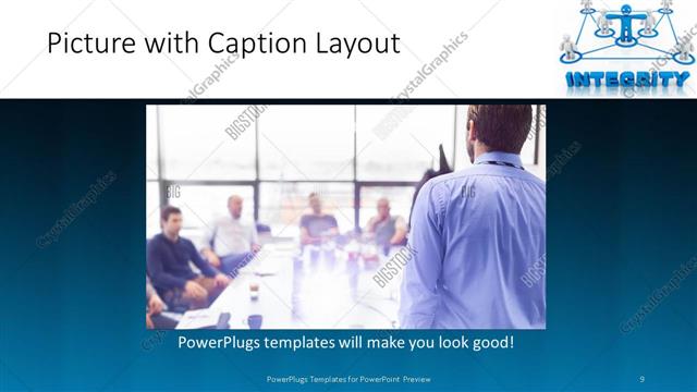 Picture with Caption presentation slide layout