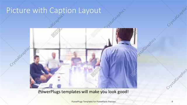 Picture with Caption presentation slide layout