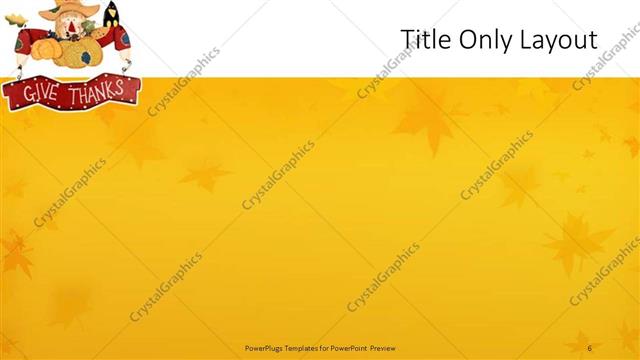 Title Only presentation slide layout
